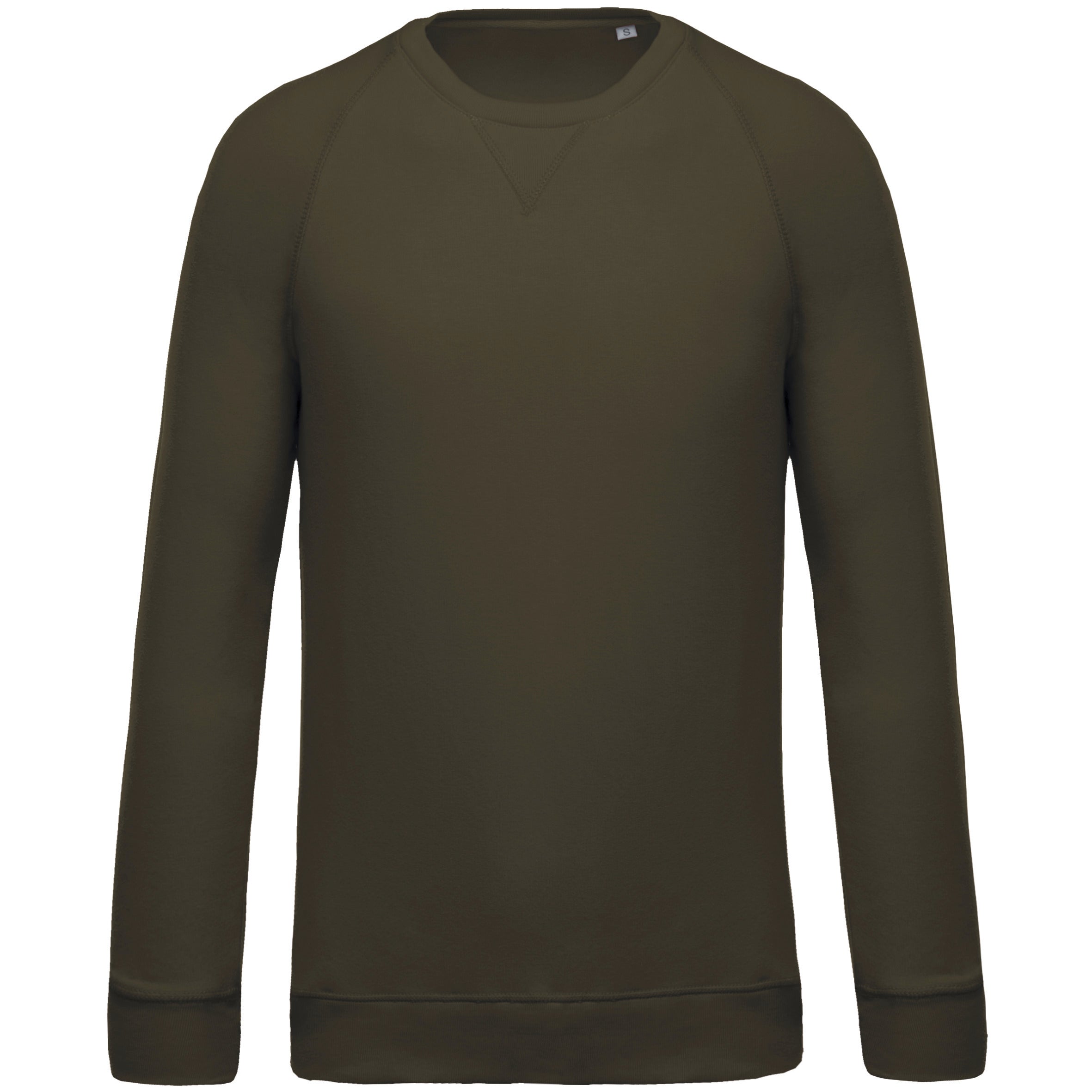 Men's Organic Cotton Crew Neck Raglan Sleeve Sweatshirt - K480