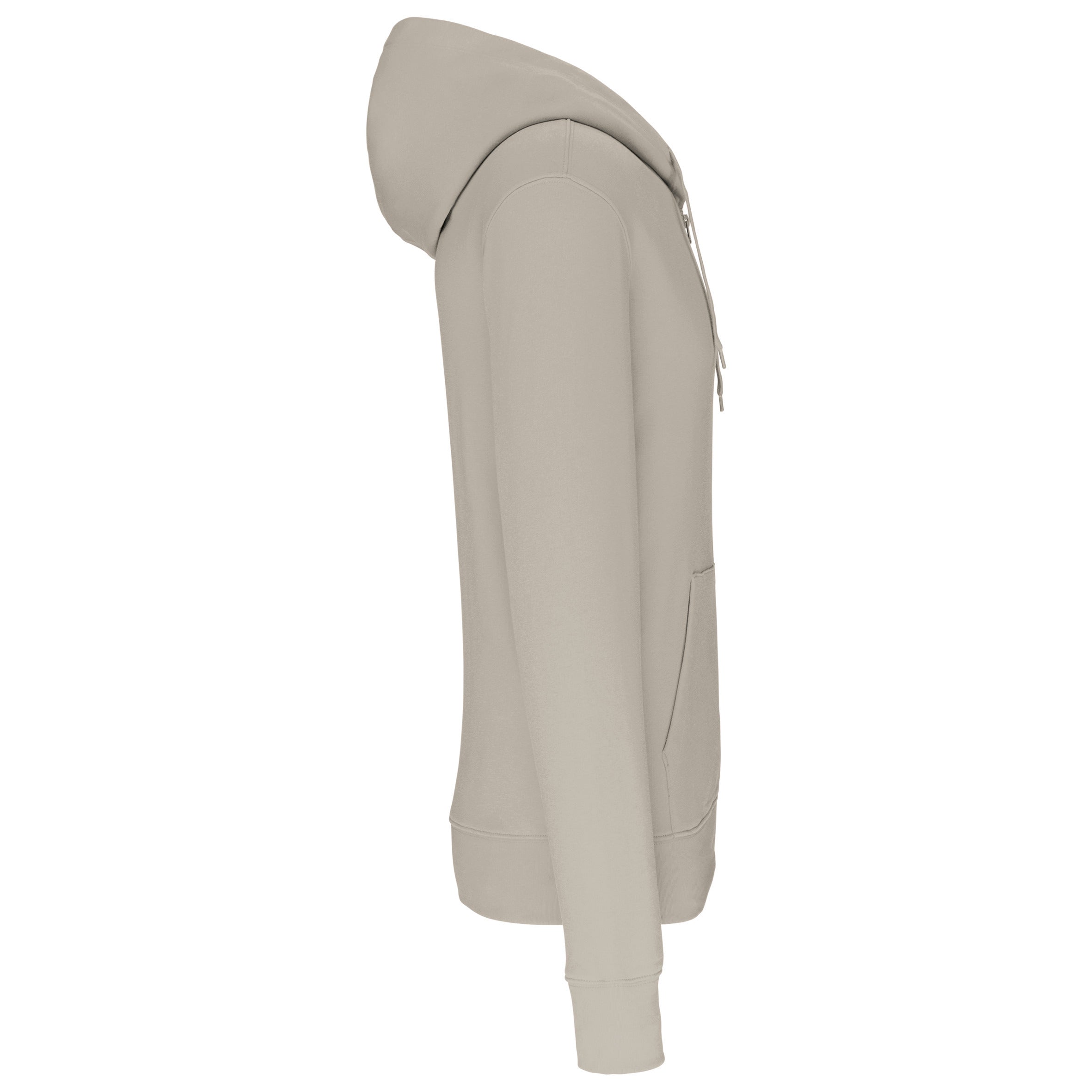 Men's Eco-friendly Hoodie with Zip - 280 g/m² - K4030