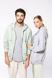 Eco-friendly French Terry Hoodie Sweatshirt With Zip - Unisex - Kariba