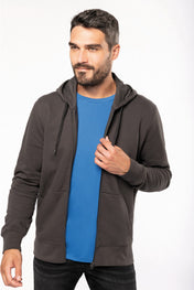 Men's Eco-friendly Hoodie with Zip - 280 g/m² - K4030