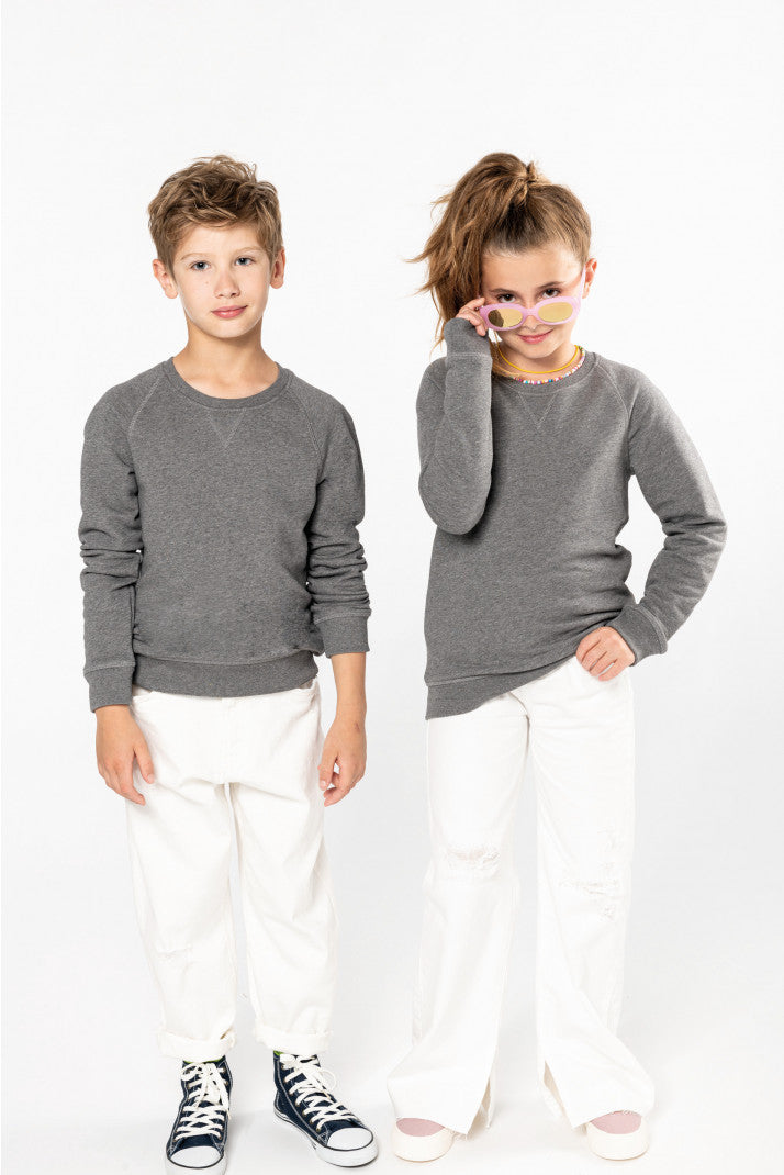 Kids' Organic Raglan Sleeve Sweatshirt - K490