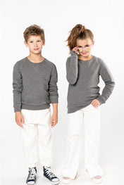 Kids' Organic Raglan Sleeve Sweatshirt - K490