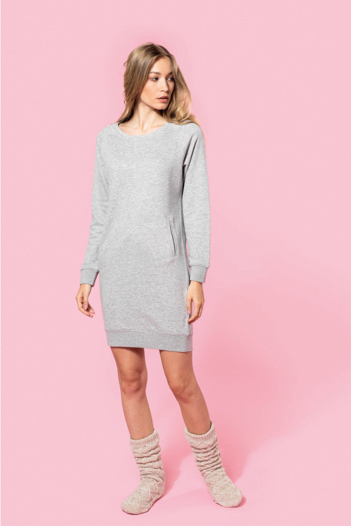 Organic Cotton Fleece Lounge Dress - K493