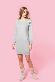 Organic Cotton Fleece Lounge Dress - K493