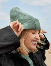 Diep Omgeslagen Tonale Patch Beanie - Gerecycled & Aanpasbaar | tienduizend driehonderdnegenenzestig