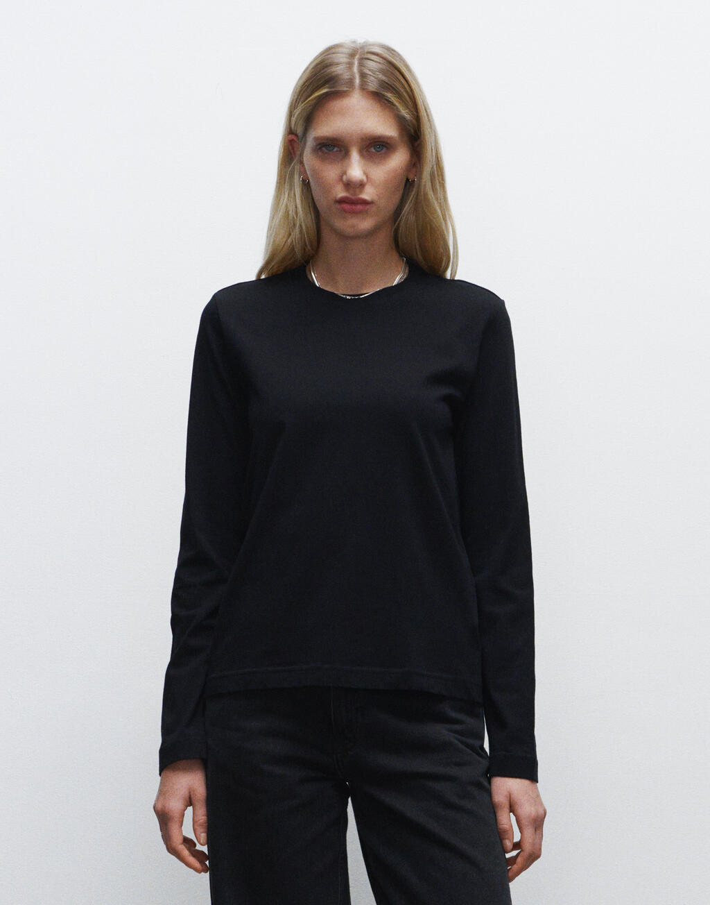 Women's Organic Cotton Long Sleeve Tee | Organic Blank