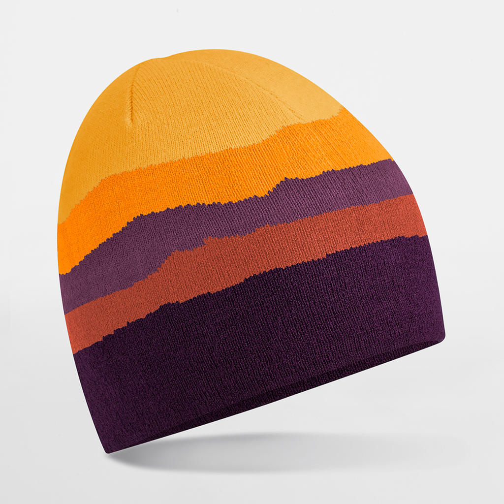 Mountain Peaks Recycled Pull-On Beanie – Fleece Lined | B394R