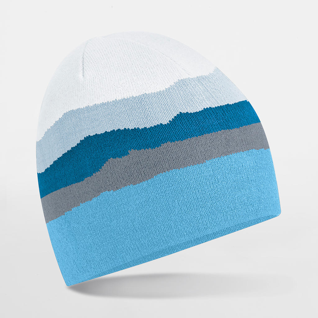 Mountain Peaks Recycled Pull-On Beanie – Fleece Lined | B394R