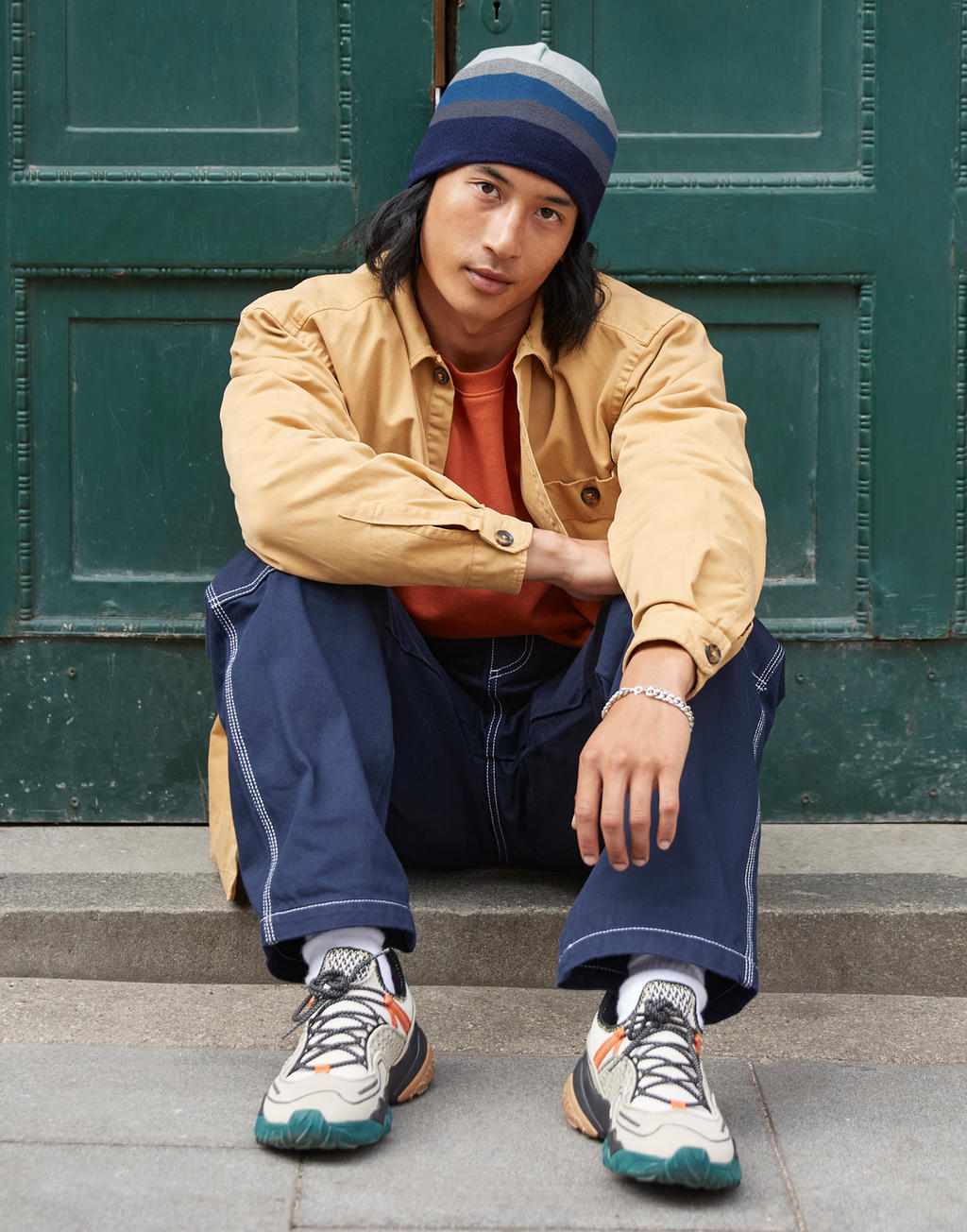 Mountain Peaks Recycled Pull-On Beanie – Fleece Lined | B394R
