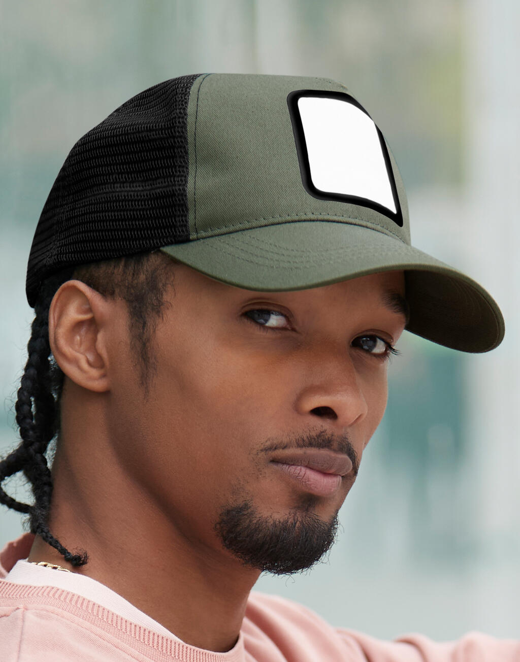 Appliqué Patch 5-Panel Trucker - Custom-Ready & Recycled | 13469