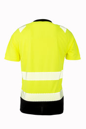 Warnschutz-Sicherheits-T-Shirt aus recyceltem Polyester mit Reflexbesatz | R502X