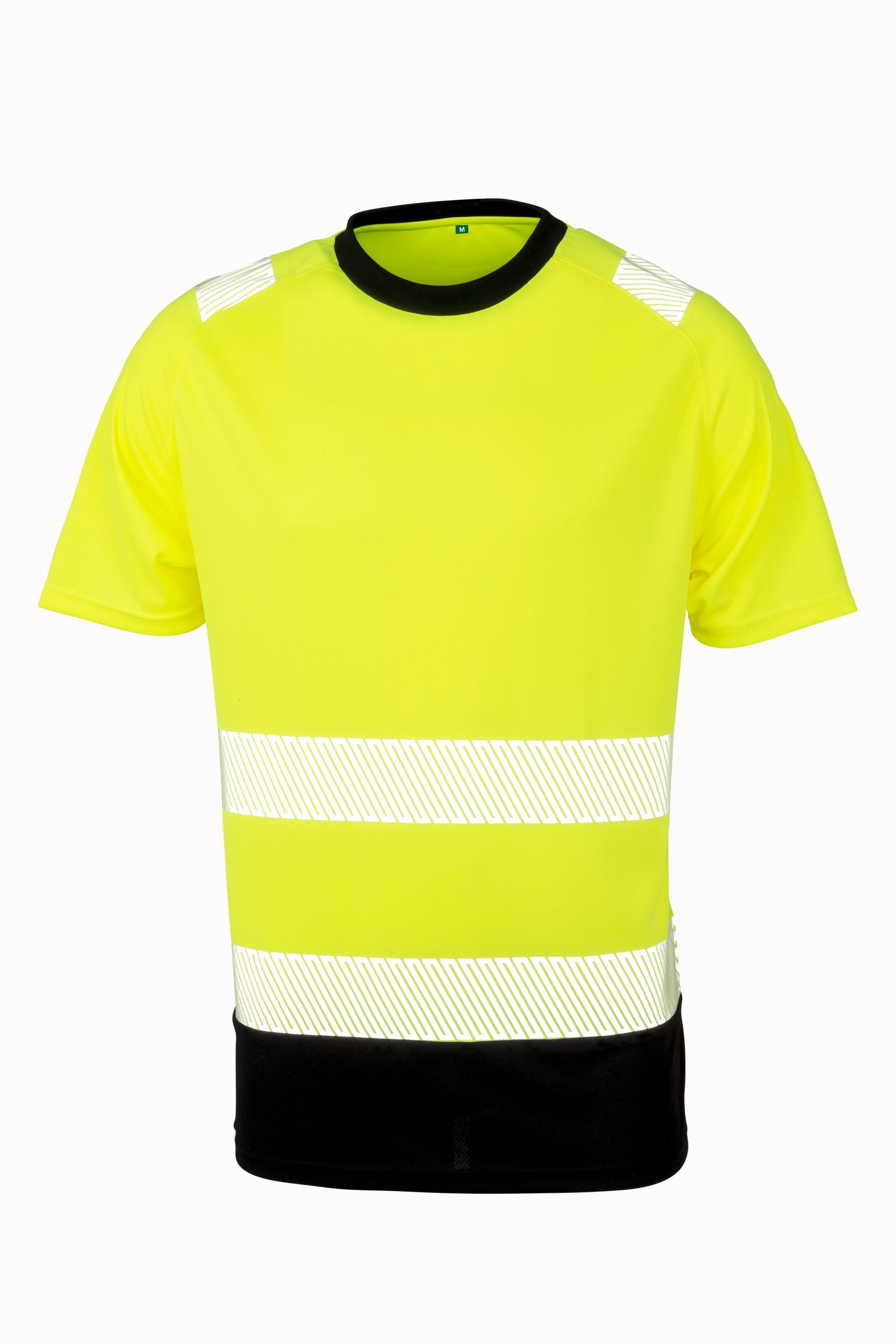 Warnschutz-Sicherheits-T-Shirt aus recyceltem Polyester mit Reflexbesatz | R502X