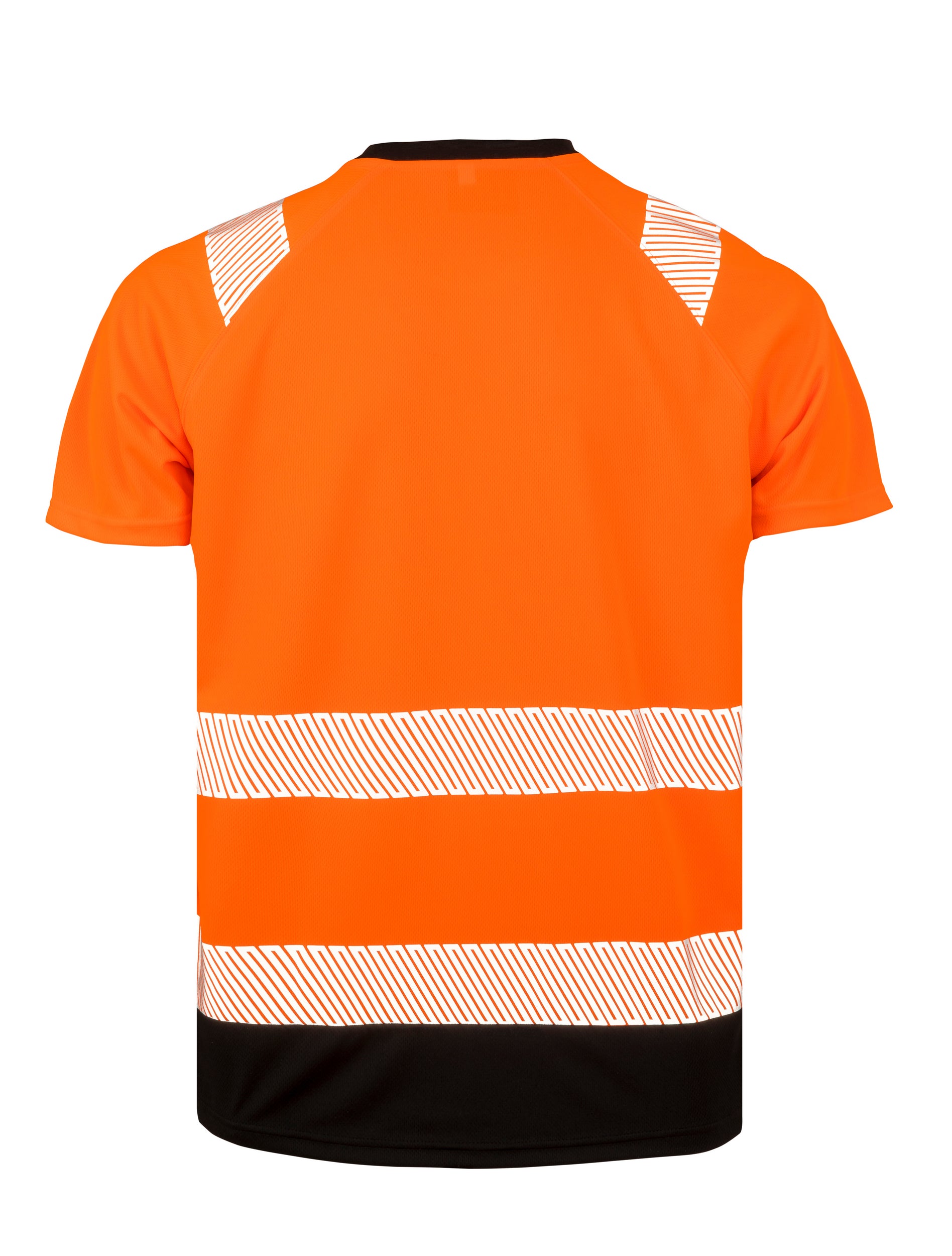Warnschutz-Sicherheits-T-Shirt aus recyceltem Polyester mit Reflexbesatz | R502X