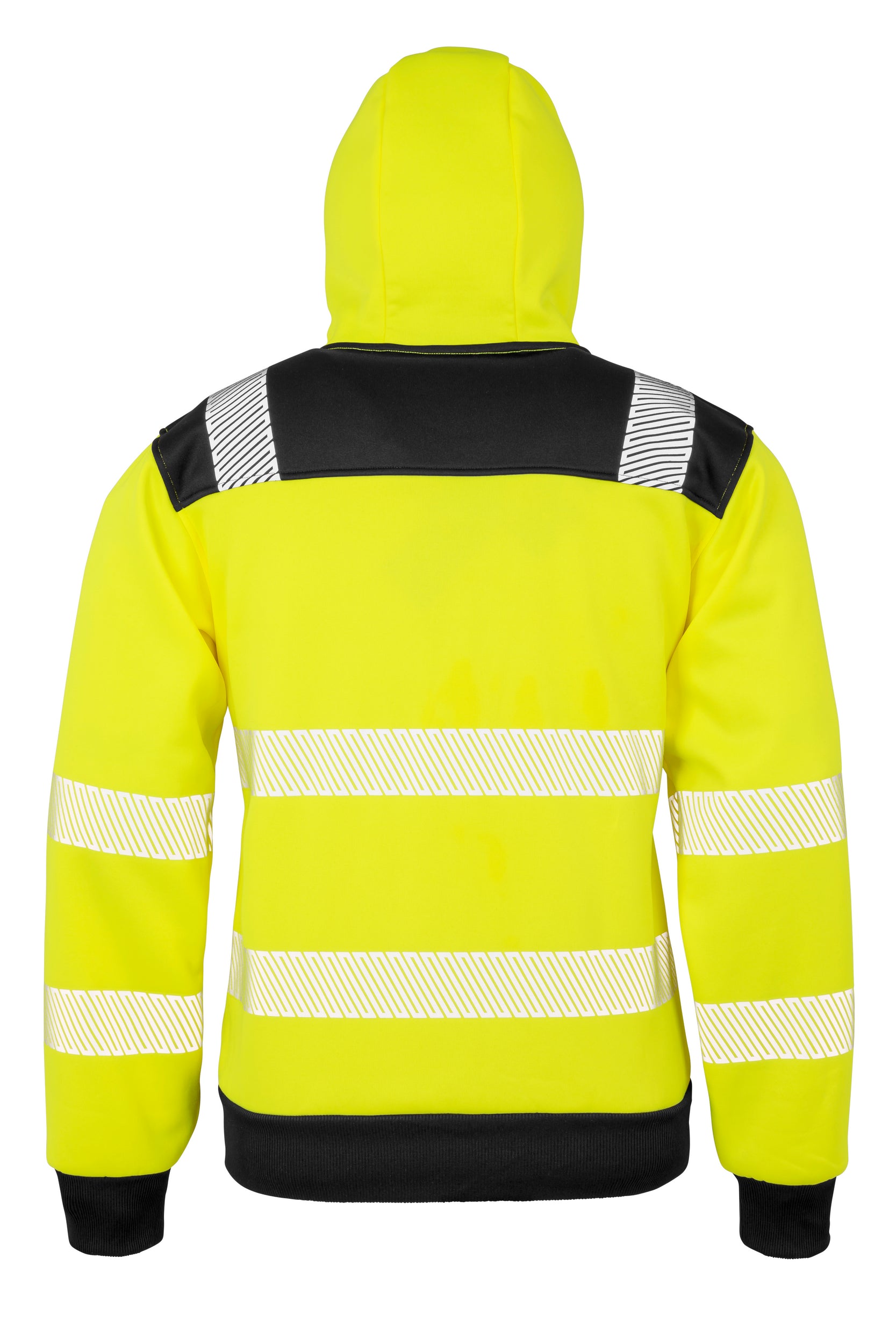 Sudadera de seguridad de alta visibilidad con capucha y cremallera de poliéster reciclado | R503X