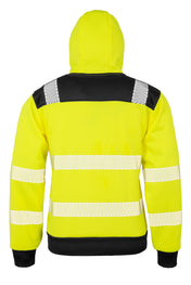 Sudadera de seguridad de alta visibilidad con capucha y cremallera de poliéster reciclado | R503X