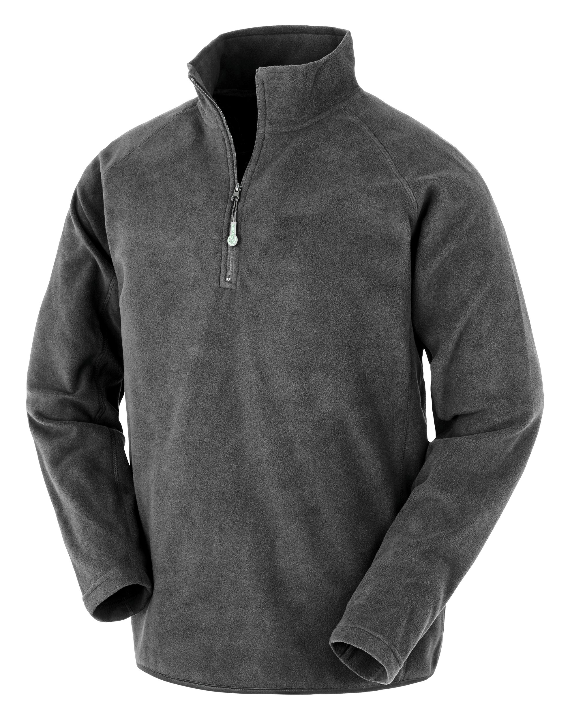 Jersey de micropolar en poliéster reciclado con cuello de cremallera | R905X