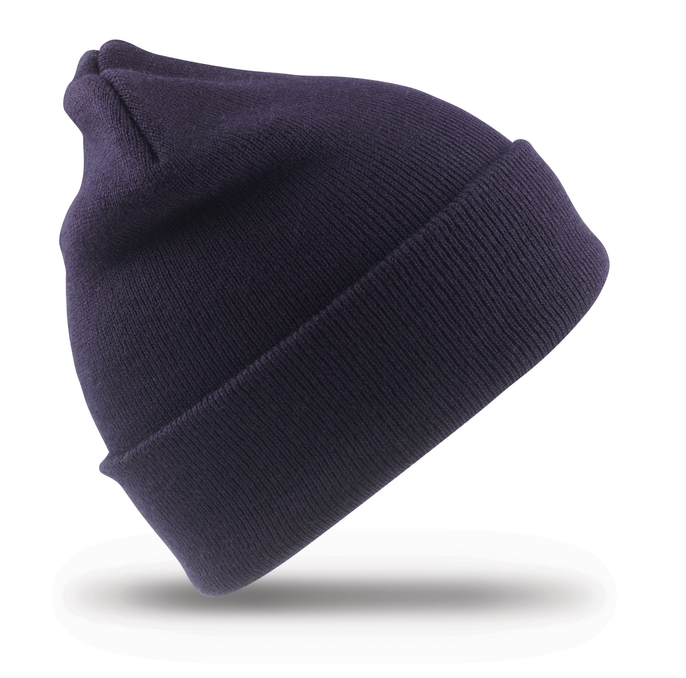Gorro de doble grosor con vuelta de poliéster reciclado | RC929X