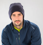 Gorro de doble grosor con vuelta de poliéster reciclado | RC929X