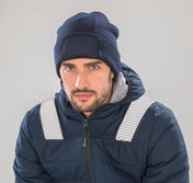 Recycled Turn-Up Beanie with Print Patch and Thinsulate™ Lining | RC934X