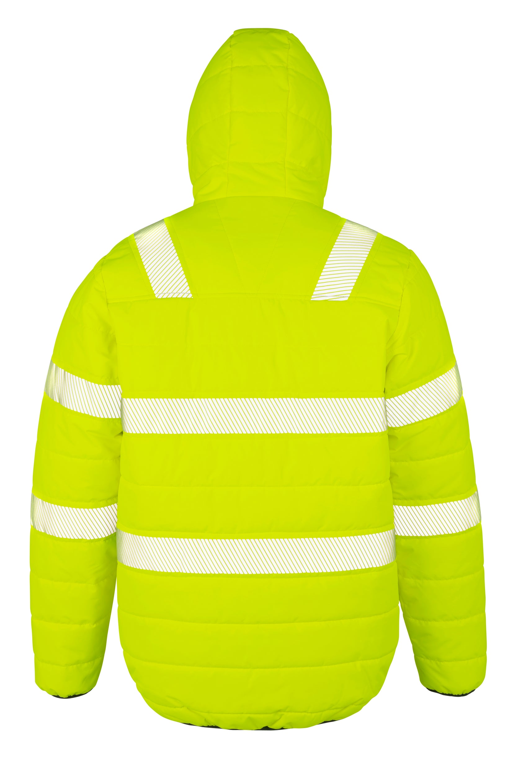 Chaqueta de seguridad acolchada con capucha de poliéster ripstop reciclado | R500X