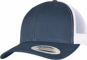 Two-Tone Retro Trucker Cap in Cotton and Recycled Polyester Mesh | FL6606RT