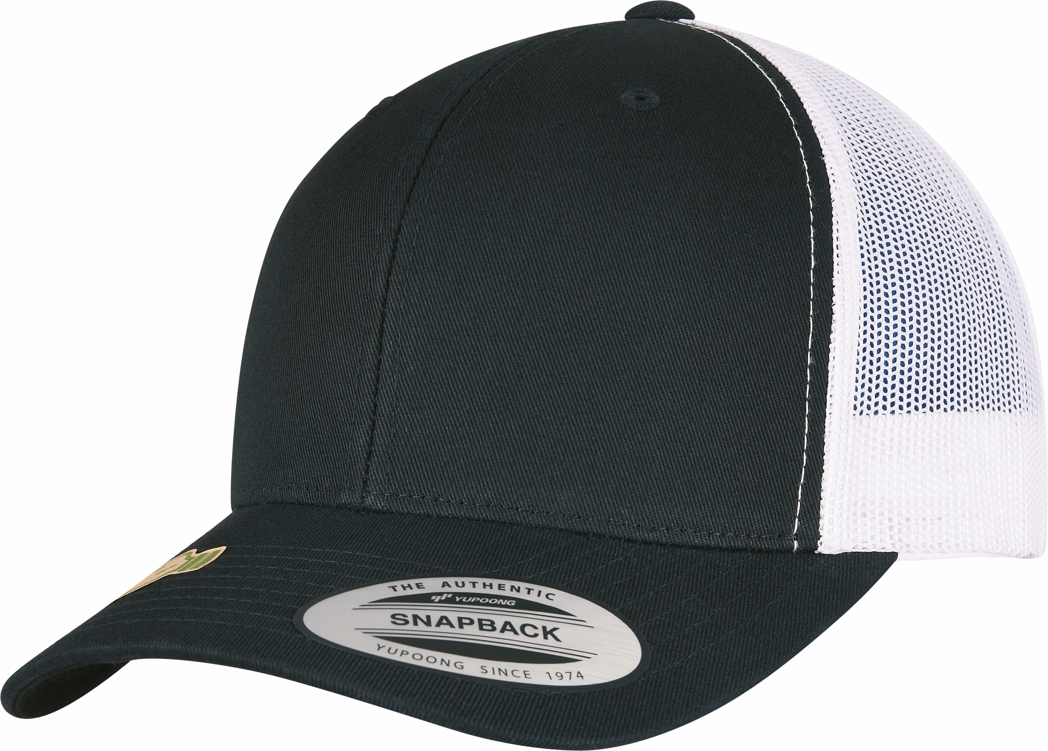 Two-Tone Retro Trucker Cap in Cotton and Recycled Polyester Mesh | FL6606RT