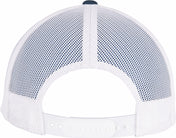 Two-Tone Retro Trucker Cap in Cotton and Recycled Polyester Mesh | FL6606RT