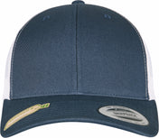 Two-Tone Retro Trucker Cap in Cotton and Recycled Polyester Mesh | FL6606RT