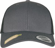 Two-Tone Retro Trucker Cap in Cotton and Recycled Polyester Mesh | FL6606RT