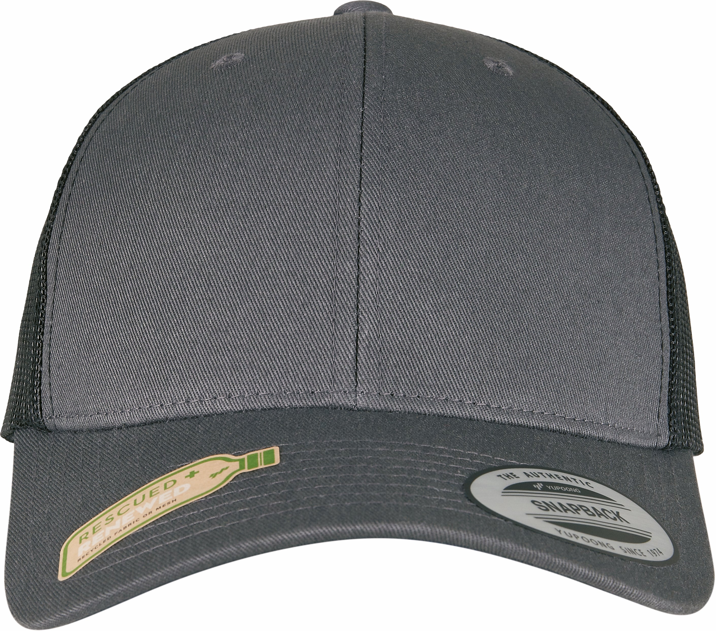 Two-Tone Retro Trucker Cap in Cotton and Recycled Polyester Mesh | FL6606RT