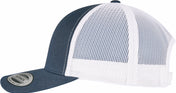 Two-Tone Retro Trucker Cap in Cotton and Recycled Polyester Mesh | FL6606RT