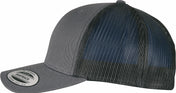 Two-Tone Retro Trucker Cap in Cotton and Recycled Polyester Mesh | FL6606RT