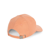 Kappe aus Bio-Baumwolle mit kontrastierendem Sandwich-Schirm - 6 Paneele - KP198