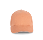 Kappe aus Bio-Baumwolle mit kontrastierendem Sandwich-Schirm - 6 Paneele - KP198