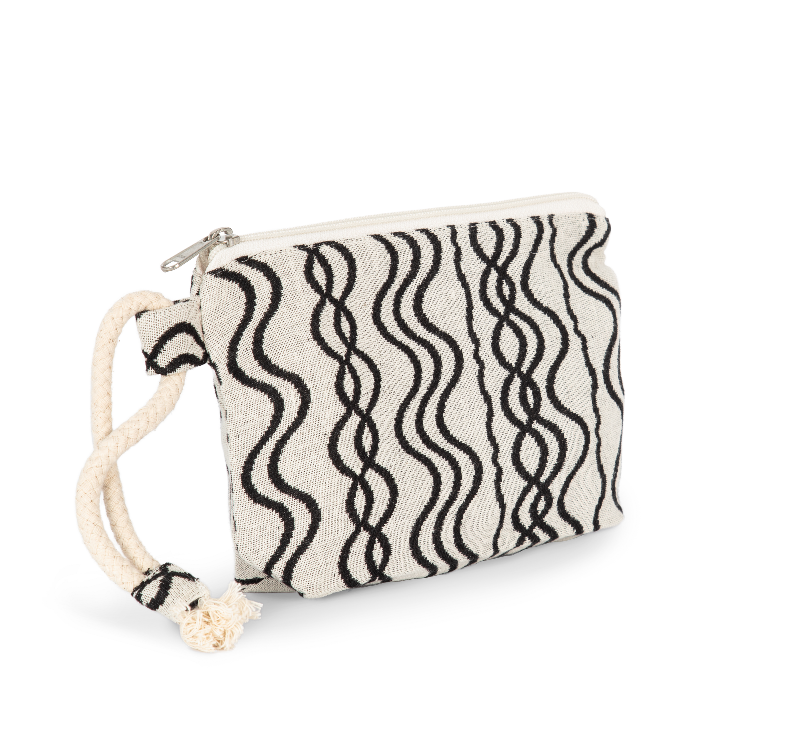 Pochette Zippée Recyclée - Motif Ondulé - KI5704