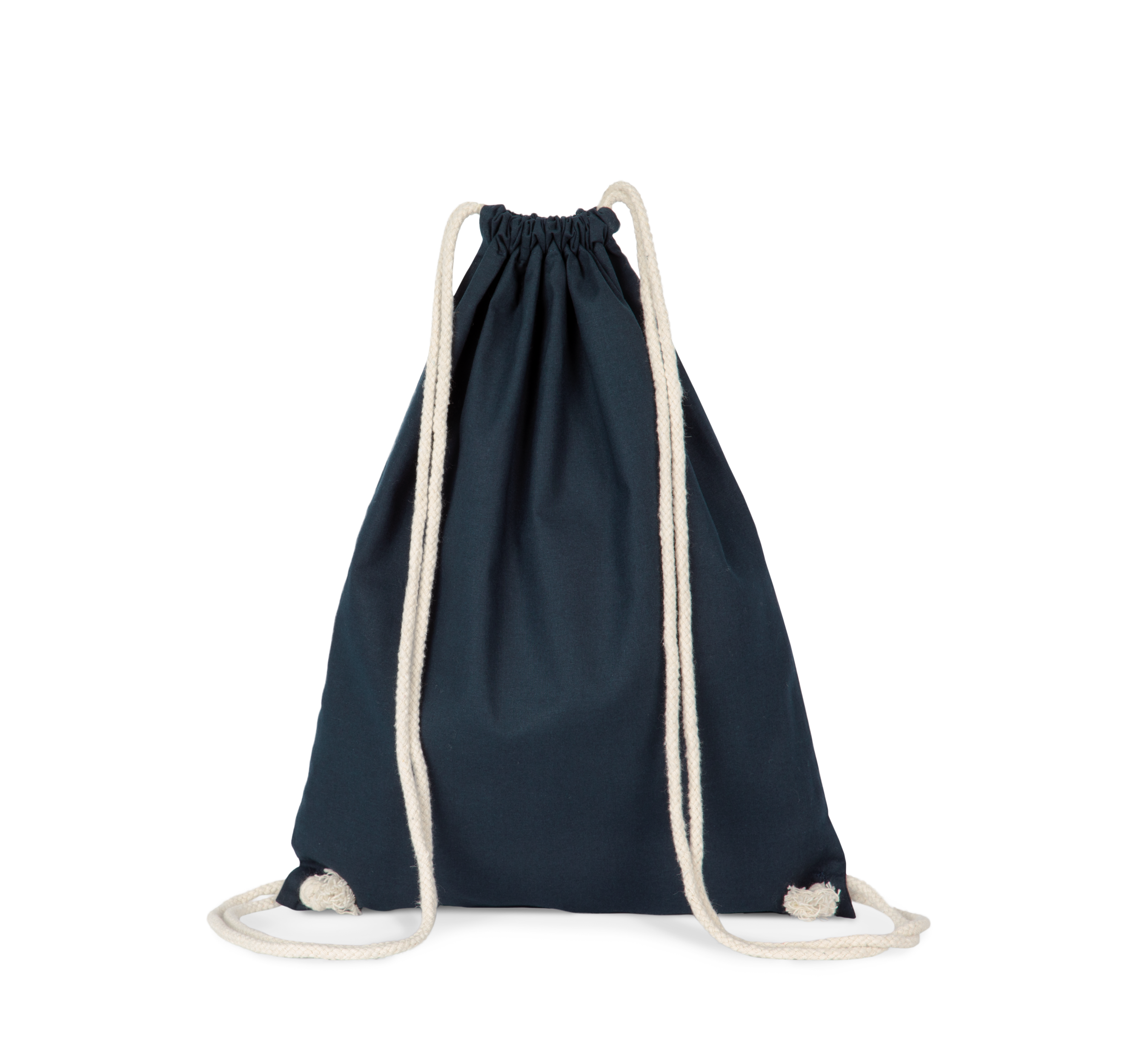 Organic Cotton Backpack With Drawstring Carry Handles - KI0139