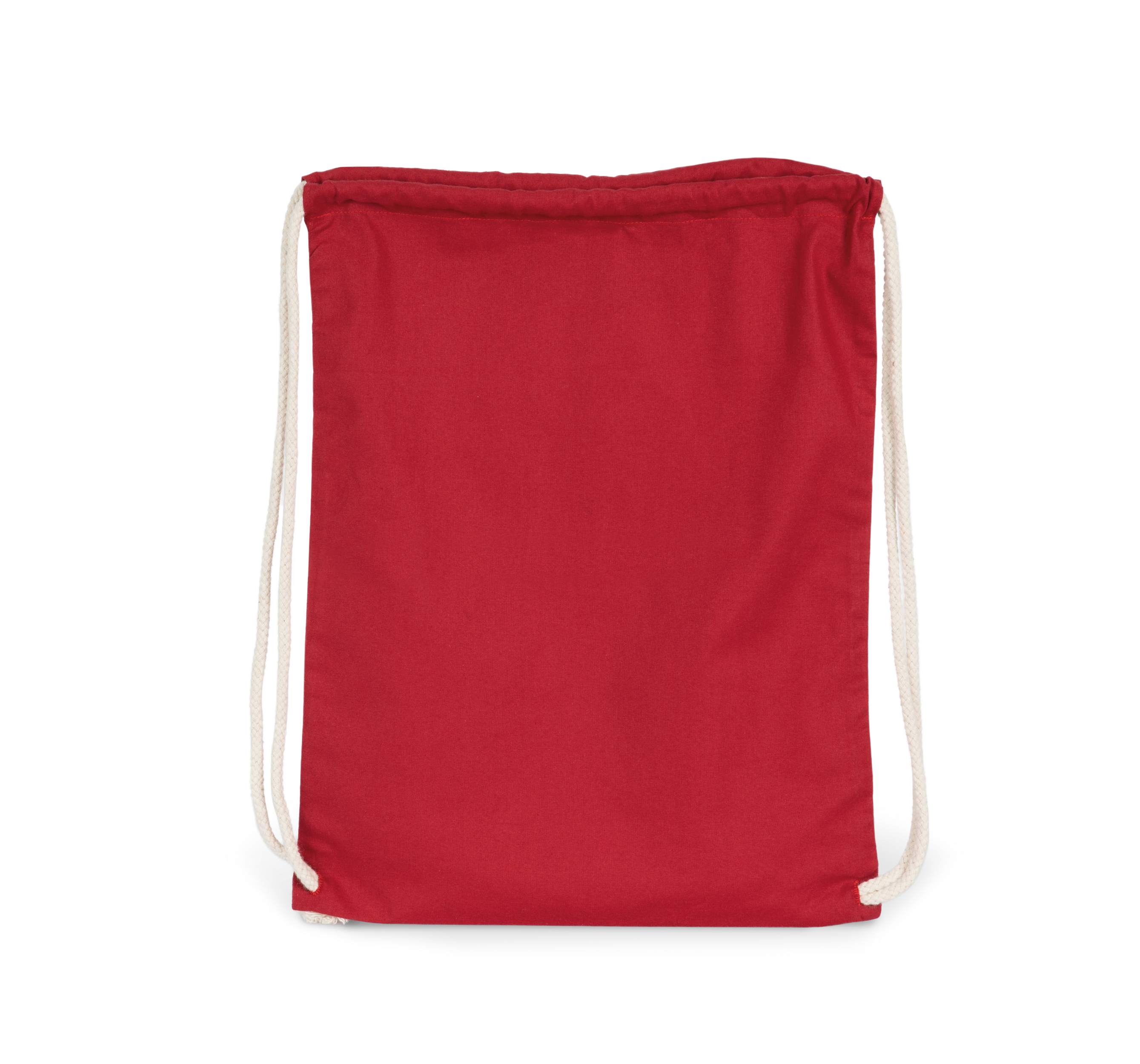 Organic Cotton Backpack With Drawstring Carry Handles - KI0139