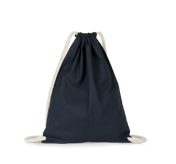 Organic Cotton Backpack With Drawstring Carry Handles - KI0139