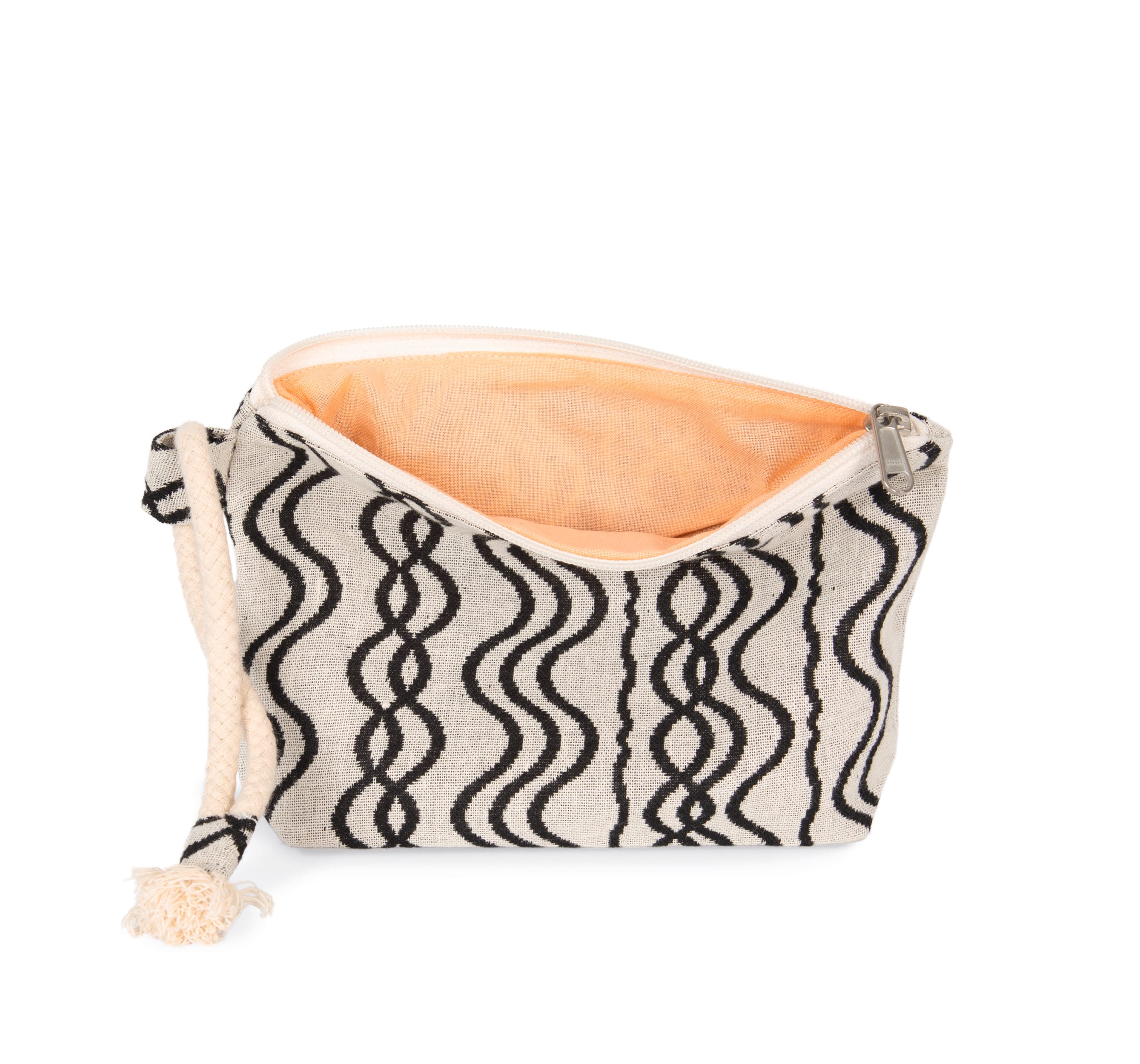 Pochette Zippée Recyclée - Motif Ondulé - KI5704