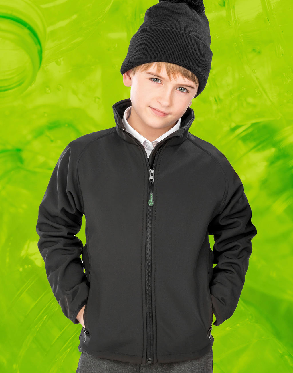 Result Genuine Recycled 21033 - Gerecycleerde 2-Lagen Bedrukbare J/Y Softshell Jas