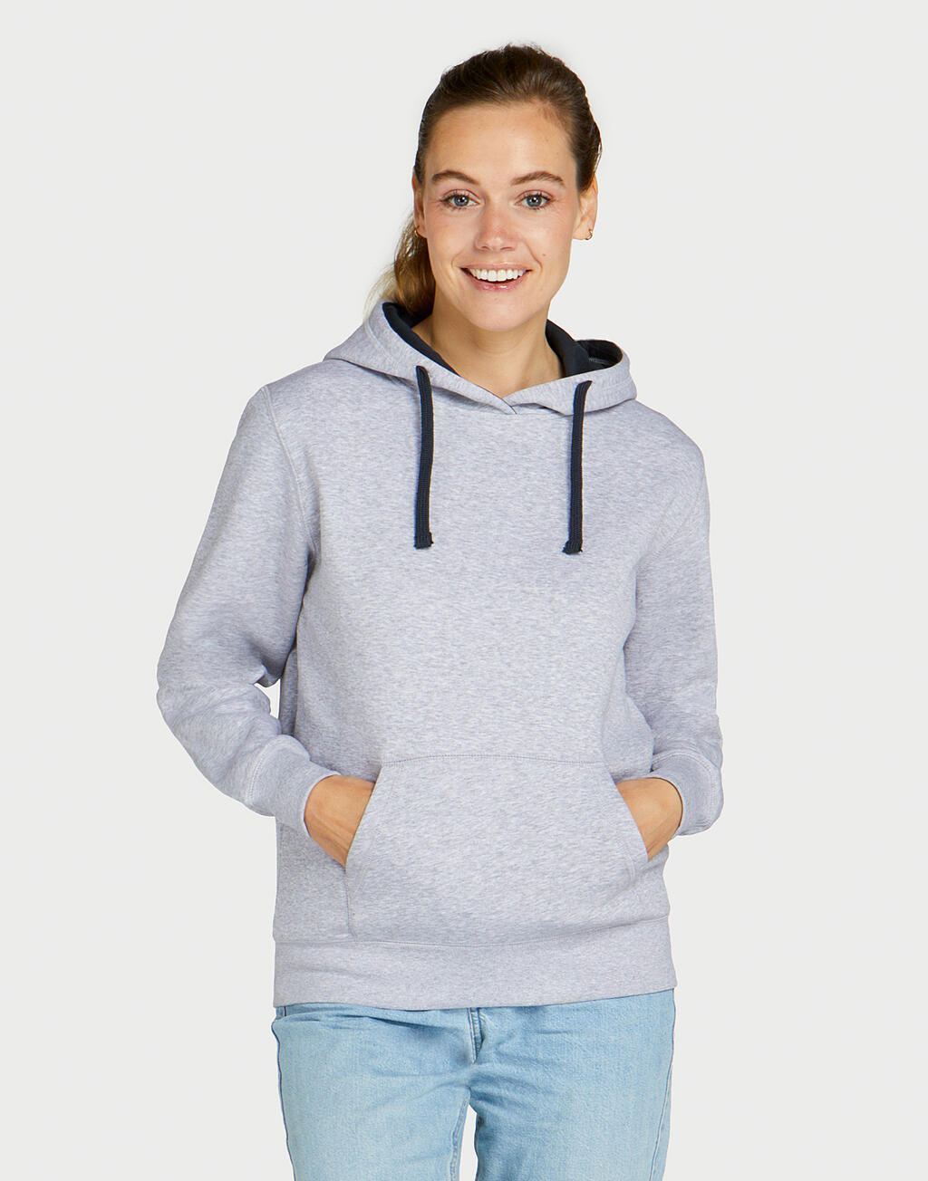 Women’s Contrast Hoodie – Recycled Fabric | 21052