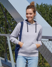 Women’s Contrast Hoodie – Recycled Fabric | 21052