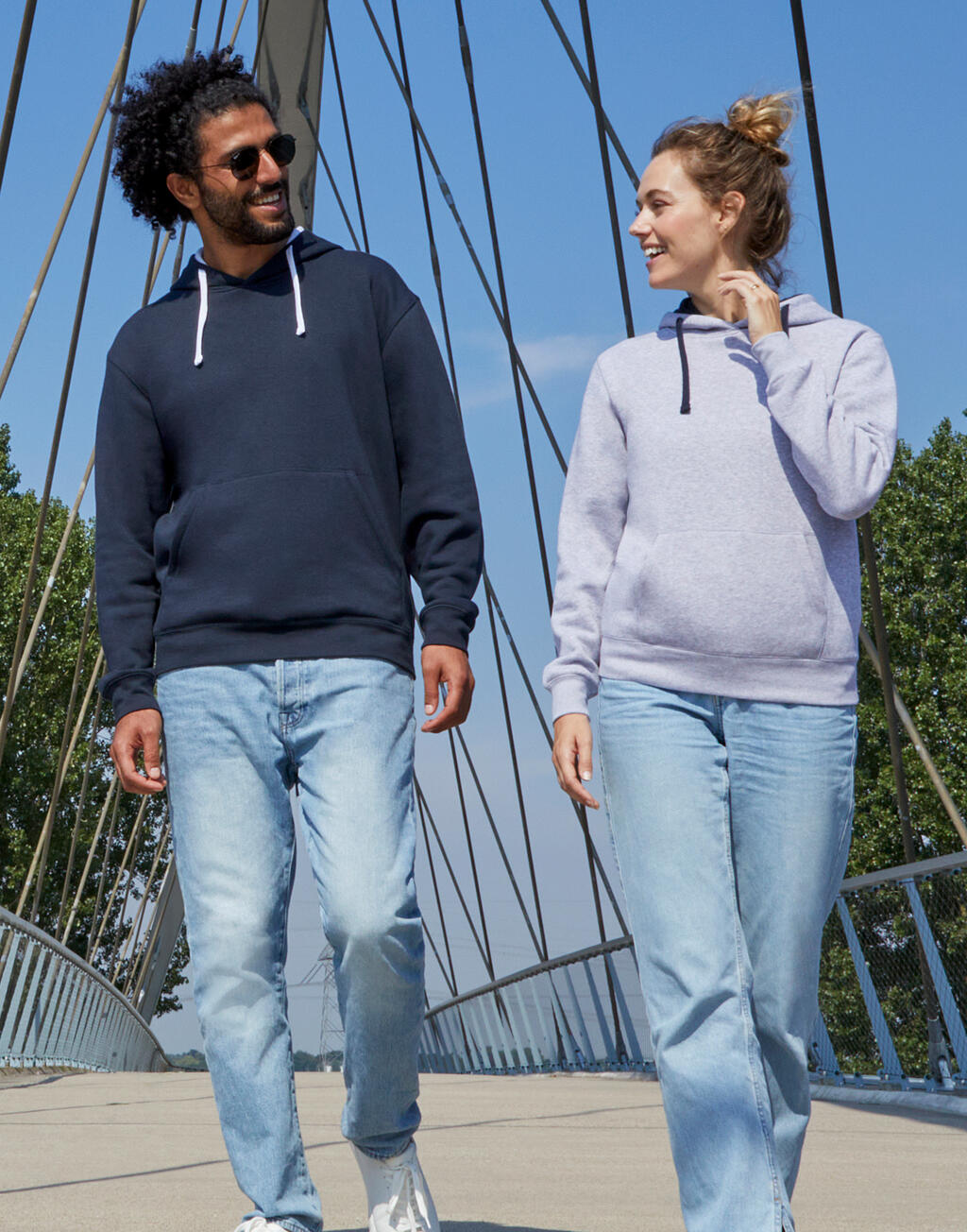 Women’s Contrast Hoodie – Recycled Fabric | 21052