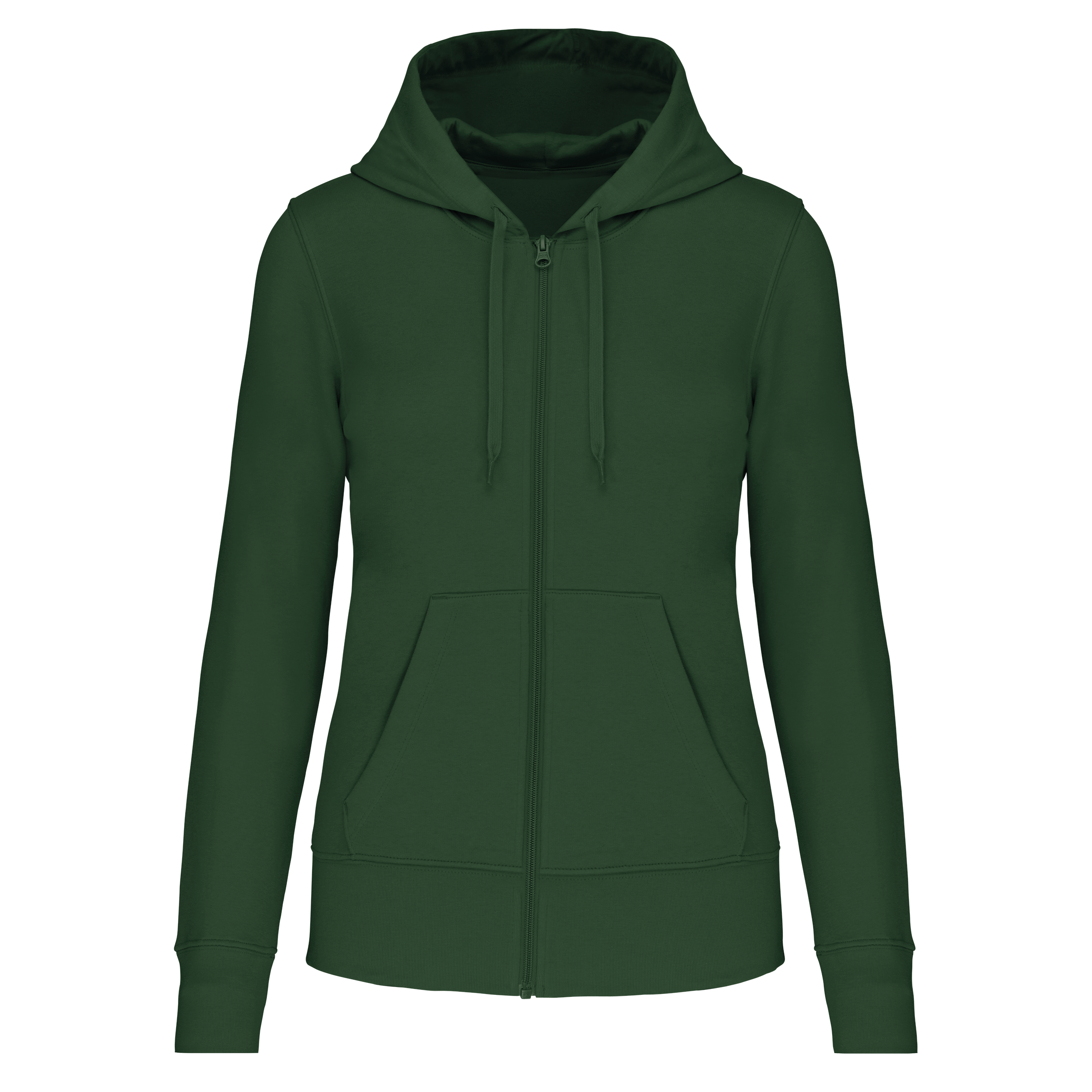 Dames Eco-vriendelijke Hoodie met Rits - 280 g/m² - K4031