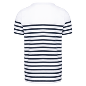 Kinder T-shirt van biologische katoen met ronde hals en zeemansstijl - K3035