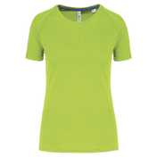 T-shirt de sport à col rond recyclé pour femmes - PA4013
