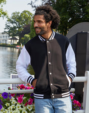 Customizable Unisex Varsity Jacket – Recycled Fabric | 21952