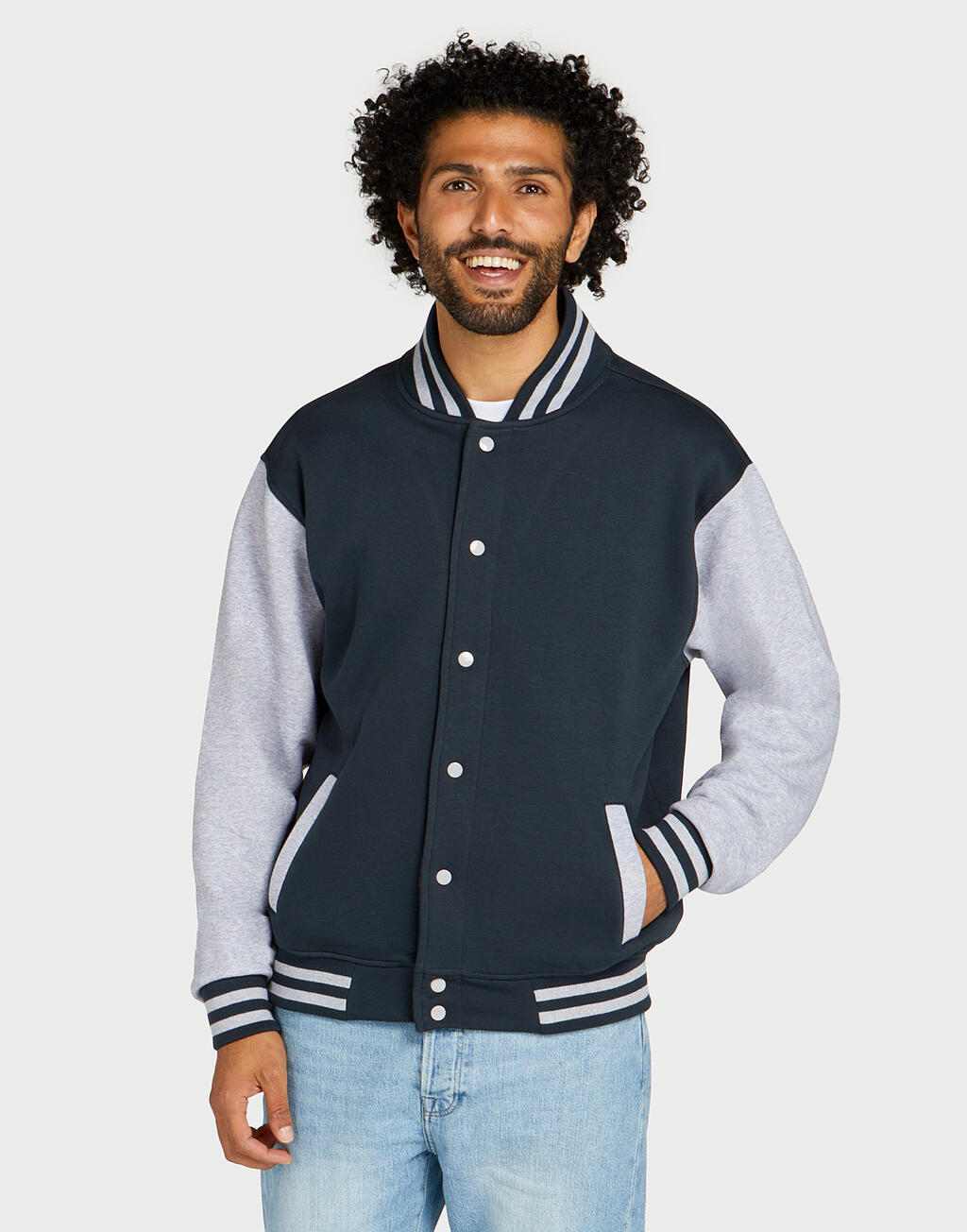 Customizable Unisex Varsity Jacket – Recycled Fabric | 21952