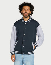 Customizable Unisex Varsity Jacket – Recycled Fabric | 21952
