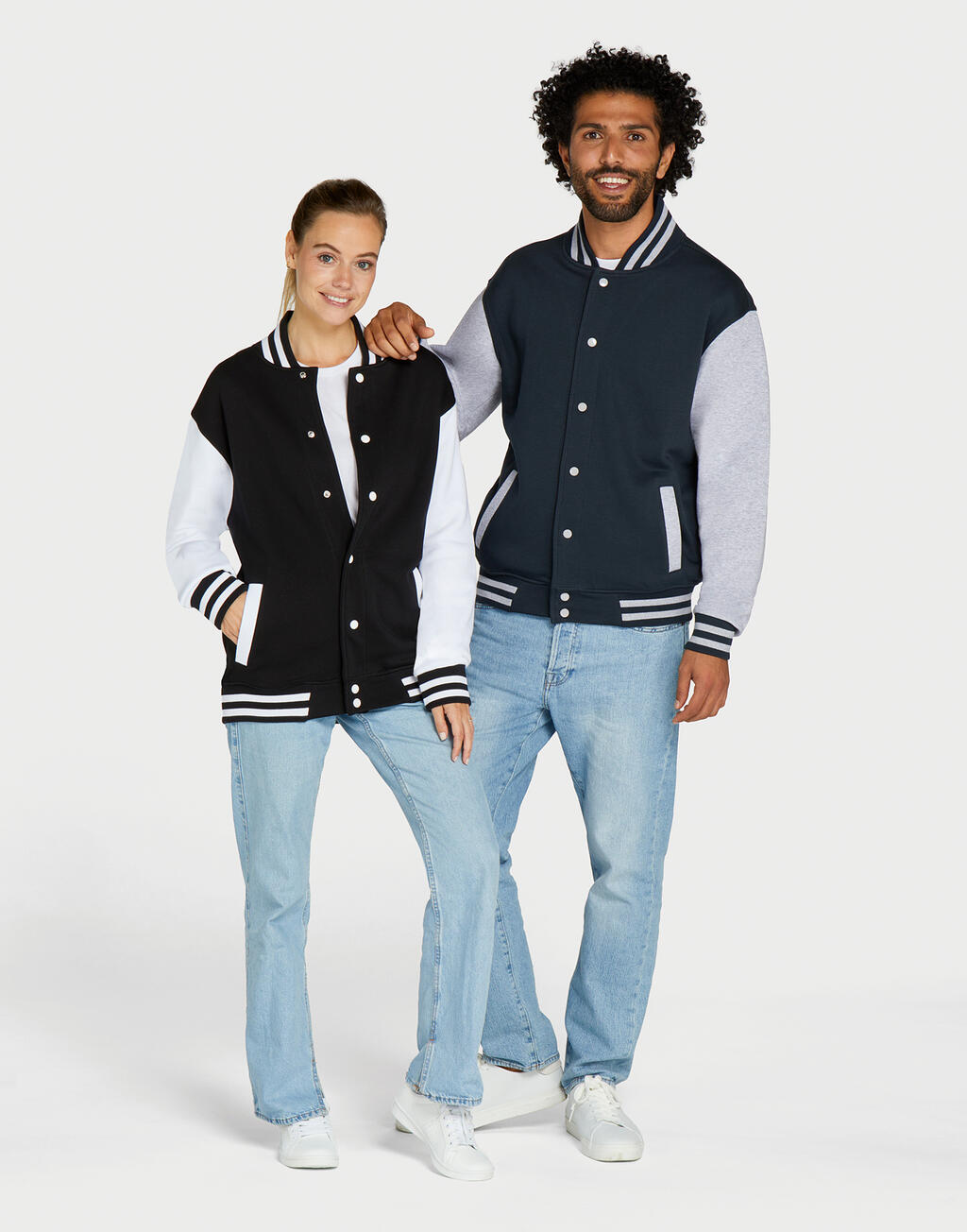 Customizable Unisex Varsity Jacket – Recycled Fabric | 21952